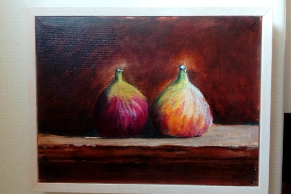 Study for two Figs. Oil on Canvas SOLD 